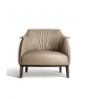 Archibald Poltrona Frau Armchair with Wooden Base