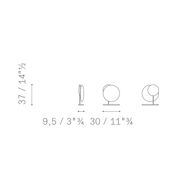 Moonbeam Poltrona Frau Lampe de Table