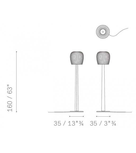 Nymph Poltrona Frau Lampadaire