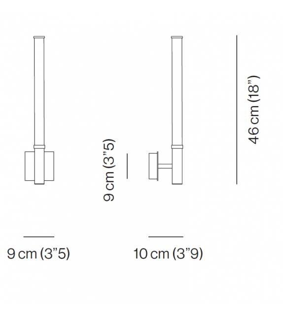 Root One Slim Venicem Lámpara de Pared