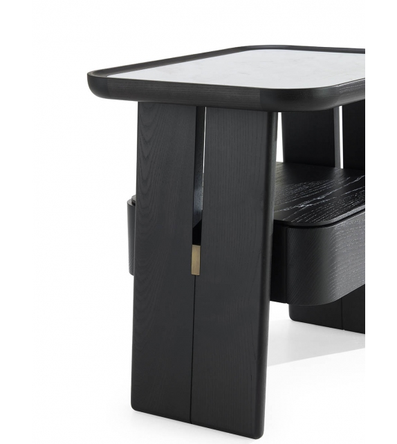 Duo Poltrona Frau & Ceccotti Collezioni Table De Chevet