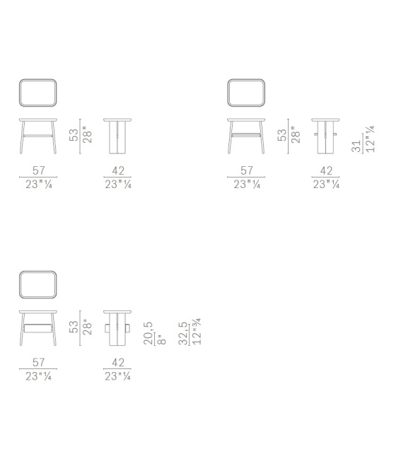 Duo Poltrona Frau & Ceccotti Collezioni Mesita De Noche