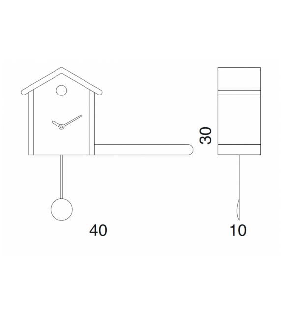 Ready for shipping - My House Progetti Cuckoo Clock