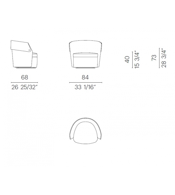 Ozzy Fauteuil Flexform
