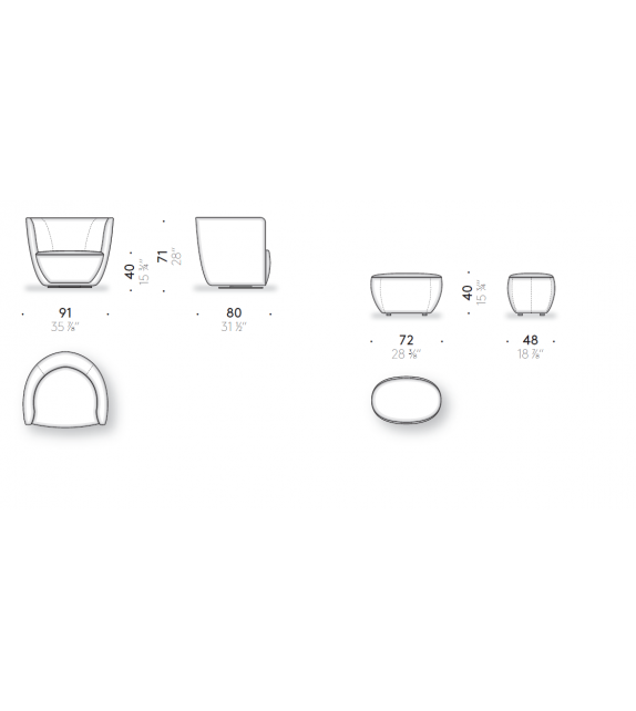 Softnoons DePadova Sessel