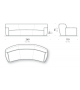 Ami Curved Sofa DePadova