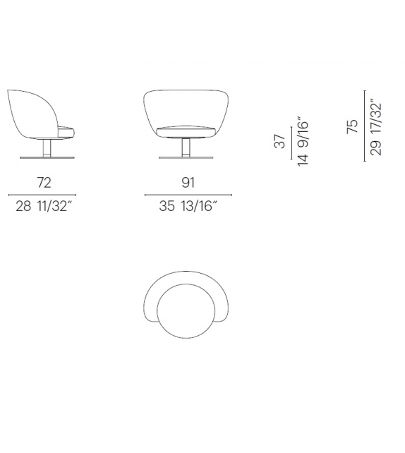 Eri Butaca Giratoria Flexform