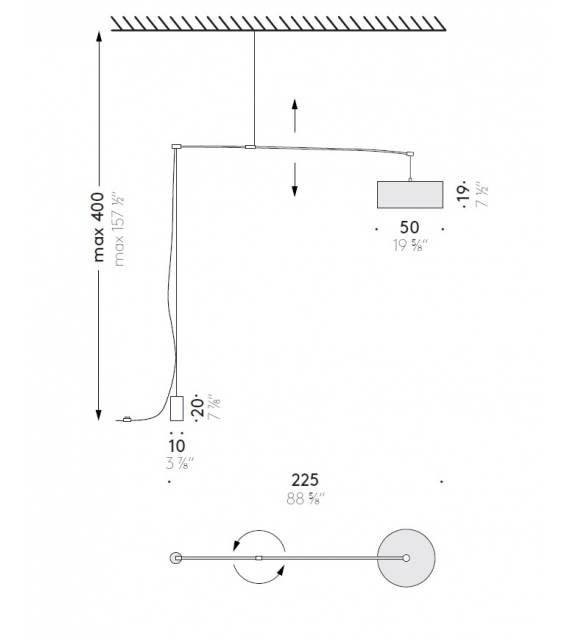 DT Light 25 DePadova Floor-Ceiling Lamp
