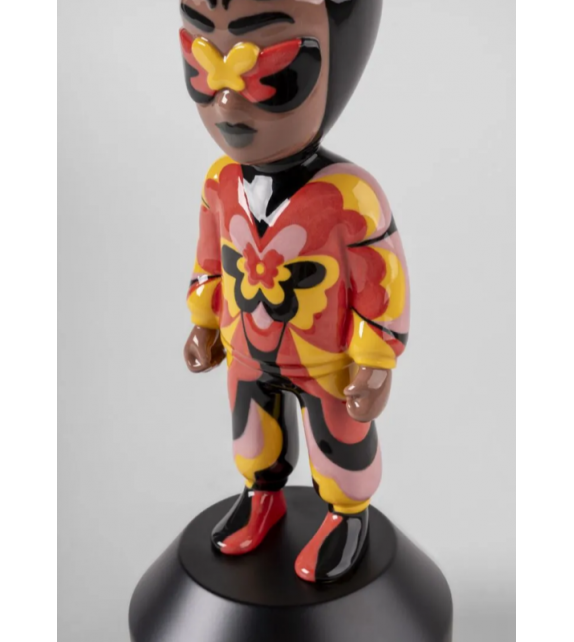 The Guest by Jade Purple Brown Little Lladró Skulptur