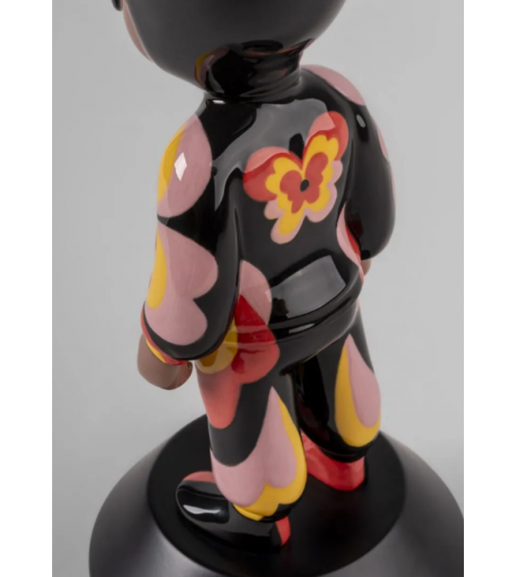 The Guest by Jade Purple Brown Little Lladró Sculpture