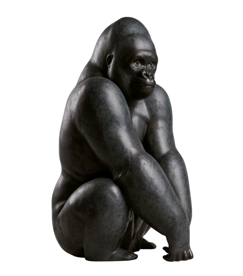 Gorilla Lladró Skulptur