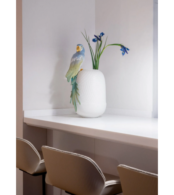 Macaw Bird Lladró Vase