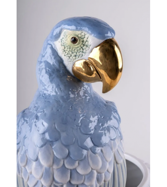 Macaw Bird Lladró Jarrón