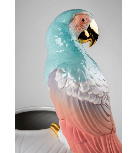 Macaw Bird Lladró Vaso