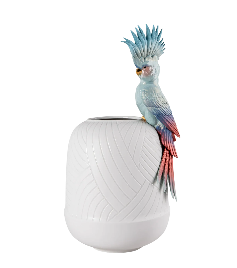 Cockatoo Lladró Jarrón