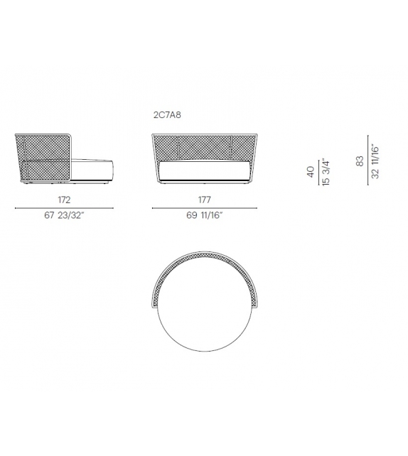 Oasis Canapé Circulaire Flexform
