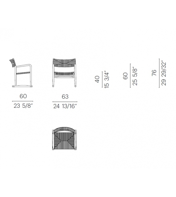 Kim Outdoor Armchair Flexform