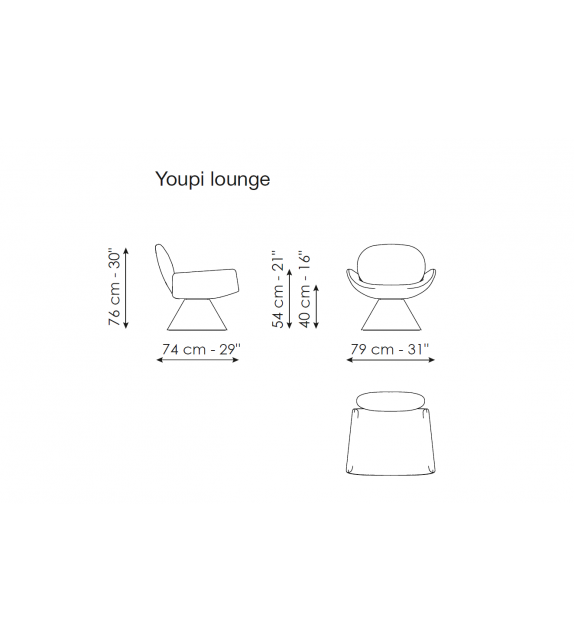 Youpi Lounge Bonaldo Butaca