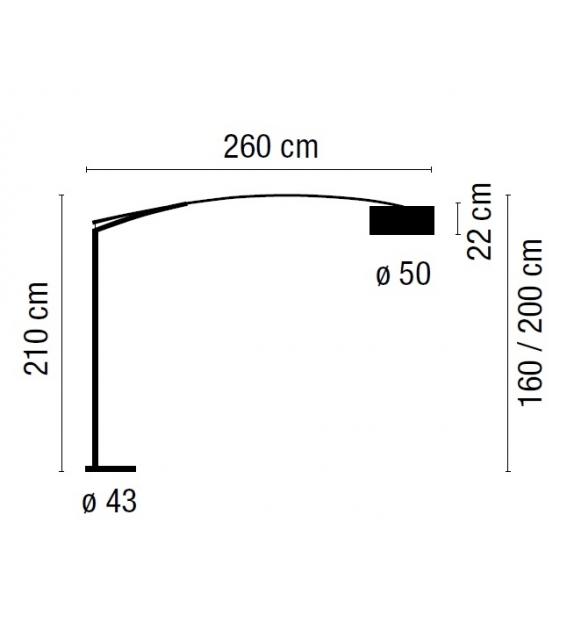 Balance Aluminium Vibia Stehleuchte