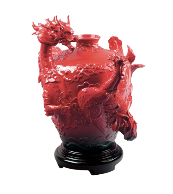 Dragon and Phoenix Lladró Vase