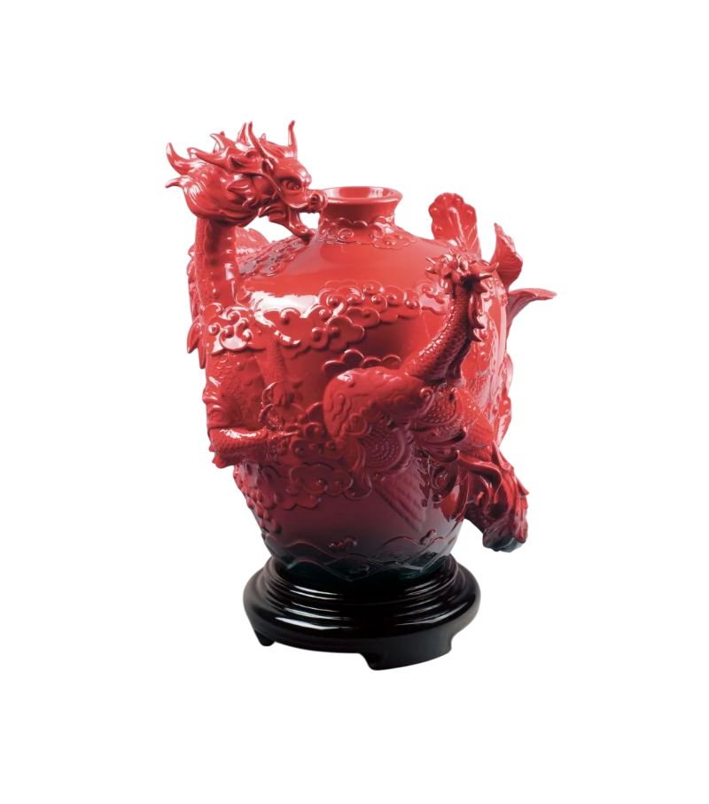 Dragon and Phoenix Lladró Vaso