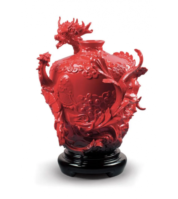 Dragon and Phoenix Lladró Vase