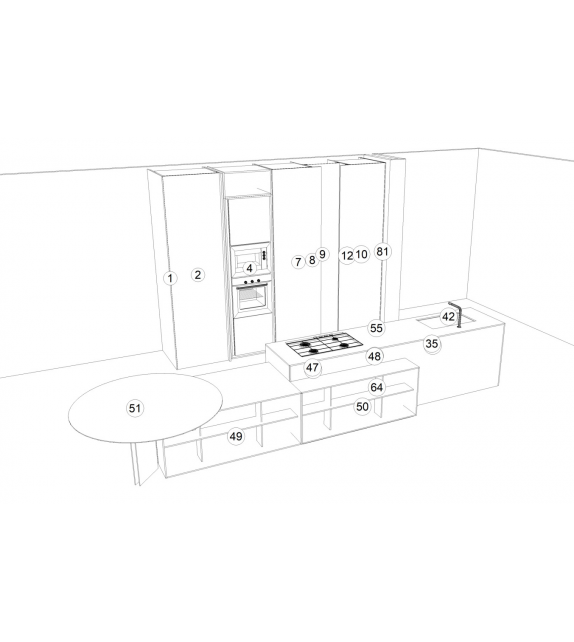 Pronta consegna - Skill Gres-MH6 Milltech Modulnova Cucina