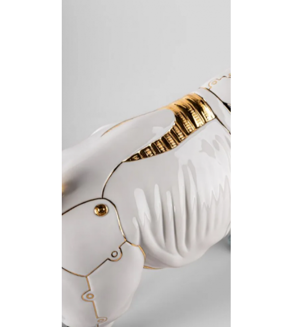 Rhino Cyborg Lladró Sculpture