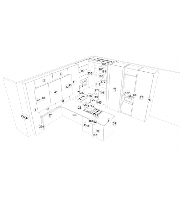 Ready for shipping - Skill Super Matt Modulnova Kitchen