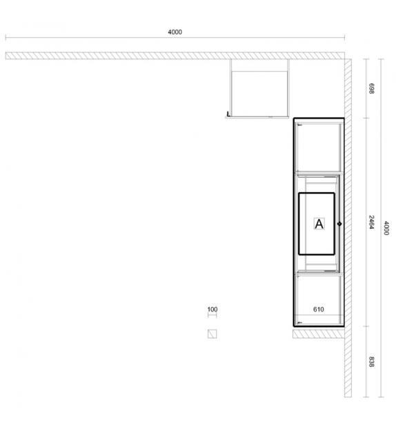 Ready for shipping - MH6-Milltech Modulnova Laundry Cabinet