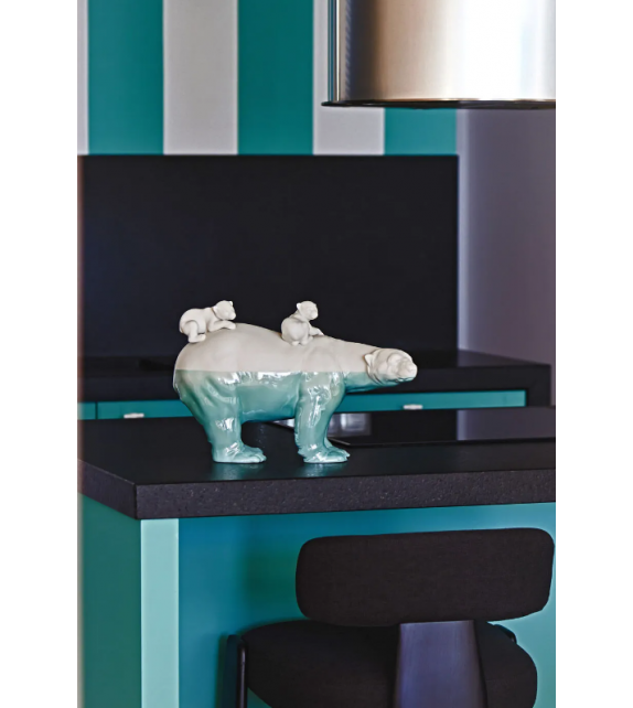 Mummy Bear and Babies Underwater Lladró Escultura