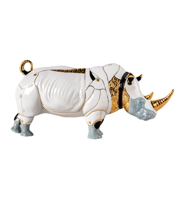 Rhino Cyborg Lladró Scultura
