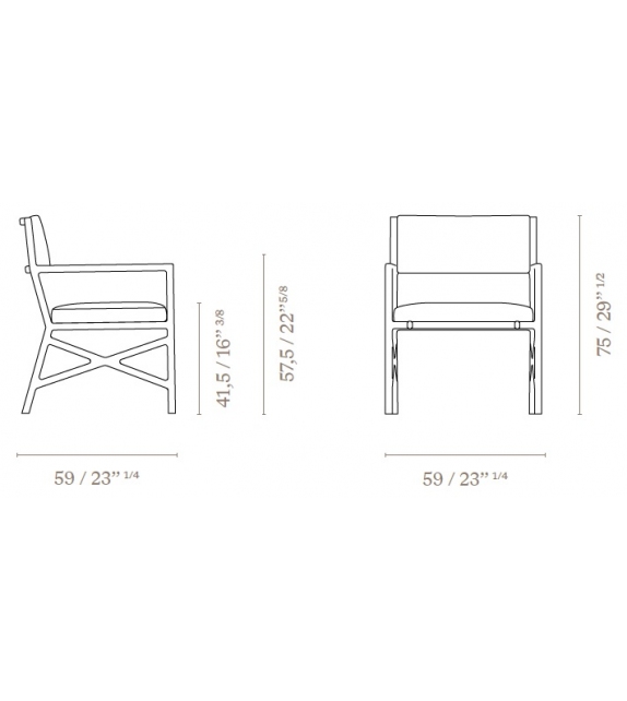 Janine Lounge Ceccotti Collezioni Fauteuil