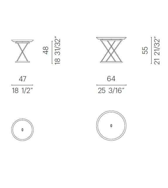 Torcello Outdoor Table D'Appoint Flexform