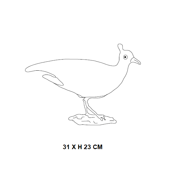 Pavoncella Venini Scultura