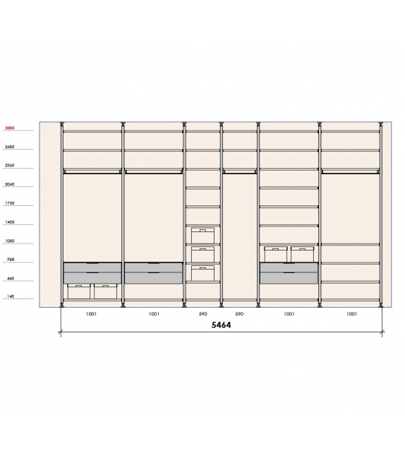L25 Shelving System Lema