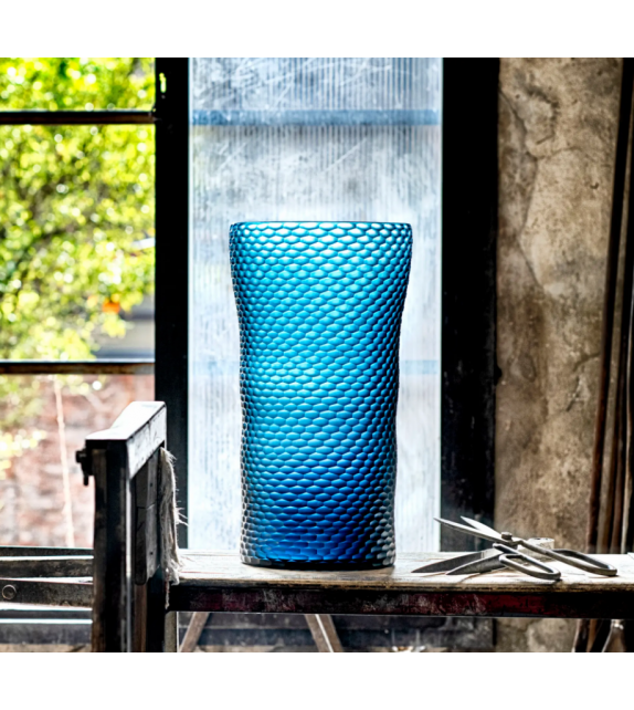 Battuto A Nido D'Ape Venini Vase