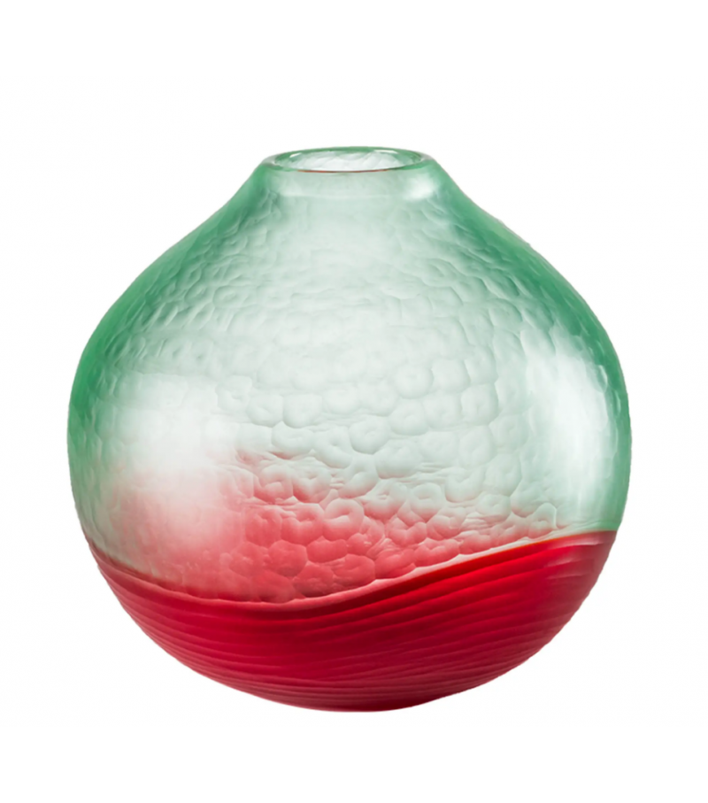 Battuto Bicolore Venini Vase