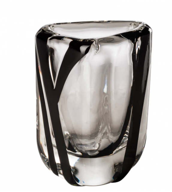 Triangolo Black Belt Vase Venini