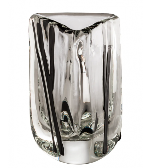 Triangolo Black Belt Vase Venini