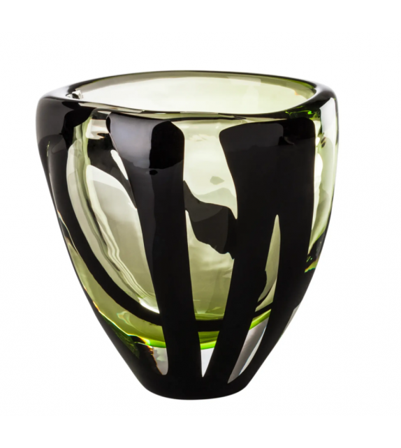 Venini Black Belt Ovale Vase