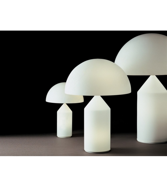 Atollo White Oluce Lampe de Table