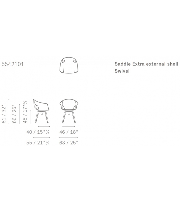 Listo para entregar - Ginger Sillón Poltrona Frau