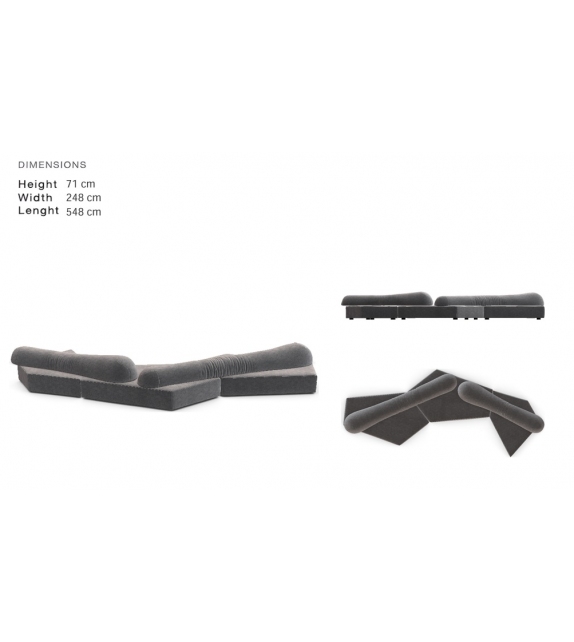 Ready for shipping - On The Rocks Edra Sofa