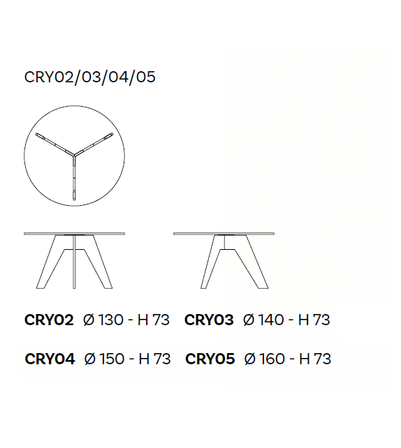 Crystal Glas Italia Table