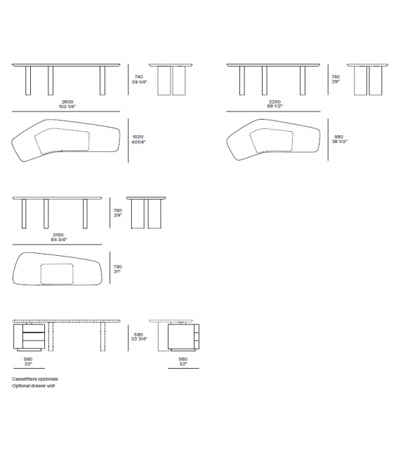 Adrien Poliform Bureau