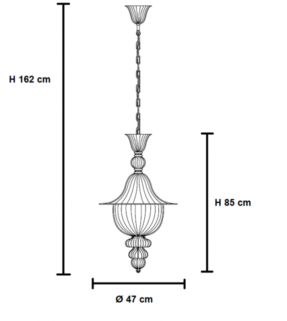 Doge 839.10 Venini Pendant Lamp