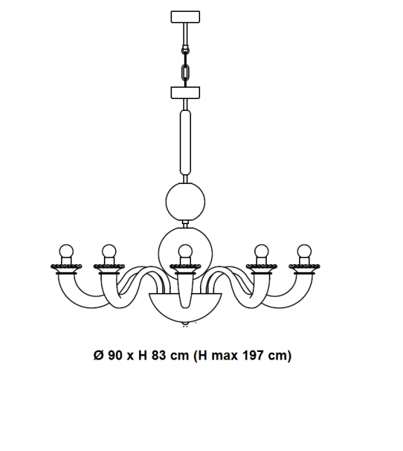 Gio Ponti 12 Venini Pendant Lamp