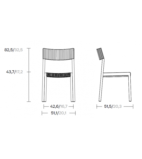 Passage Outdoor Kettal Dining Chair