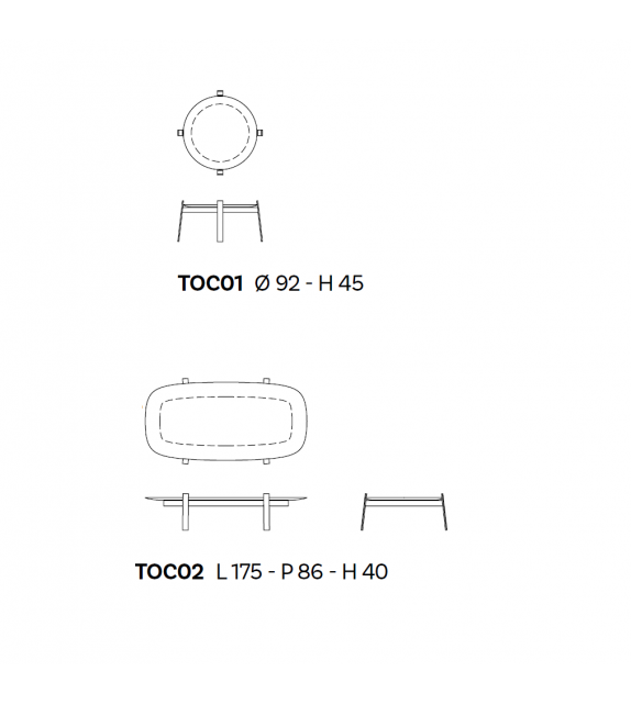 The 5 O'Clock Lie Glas Italia Tavolino